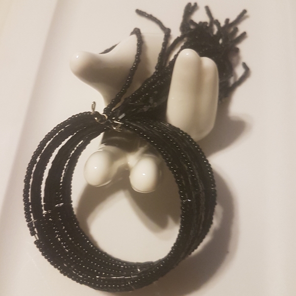 🖤 Beaded Tassel Bangles Cuff - Picture 7 of 7